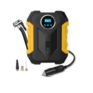 Compresor De Aire Portátil Digital Todo Neumático Color Negro