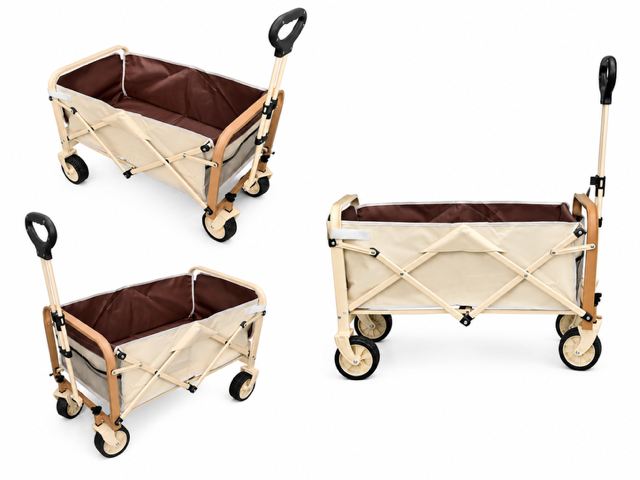 Carrito Plegable Camping 150kg Ruedas Ensanchadas 140 Litros - Imagen 2